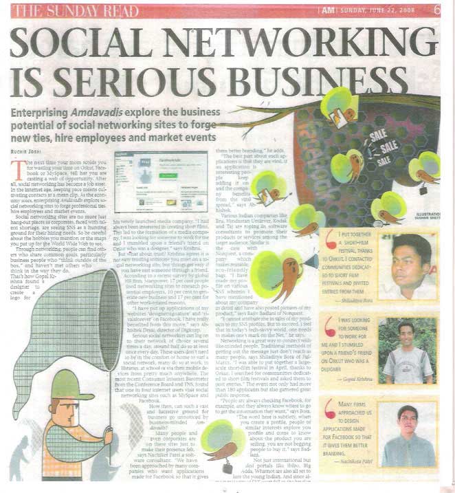 Social Networking: Our applications on Facebook